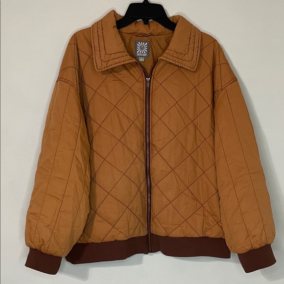 Coco & Shay Jackets & Blazers - Coco & Shay Quilted Desert Orange Jacket L